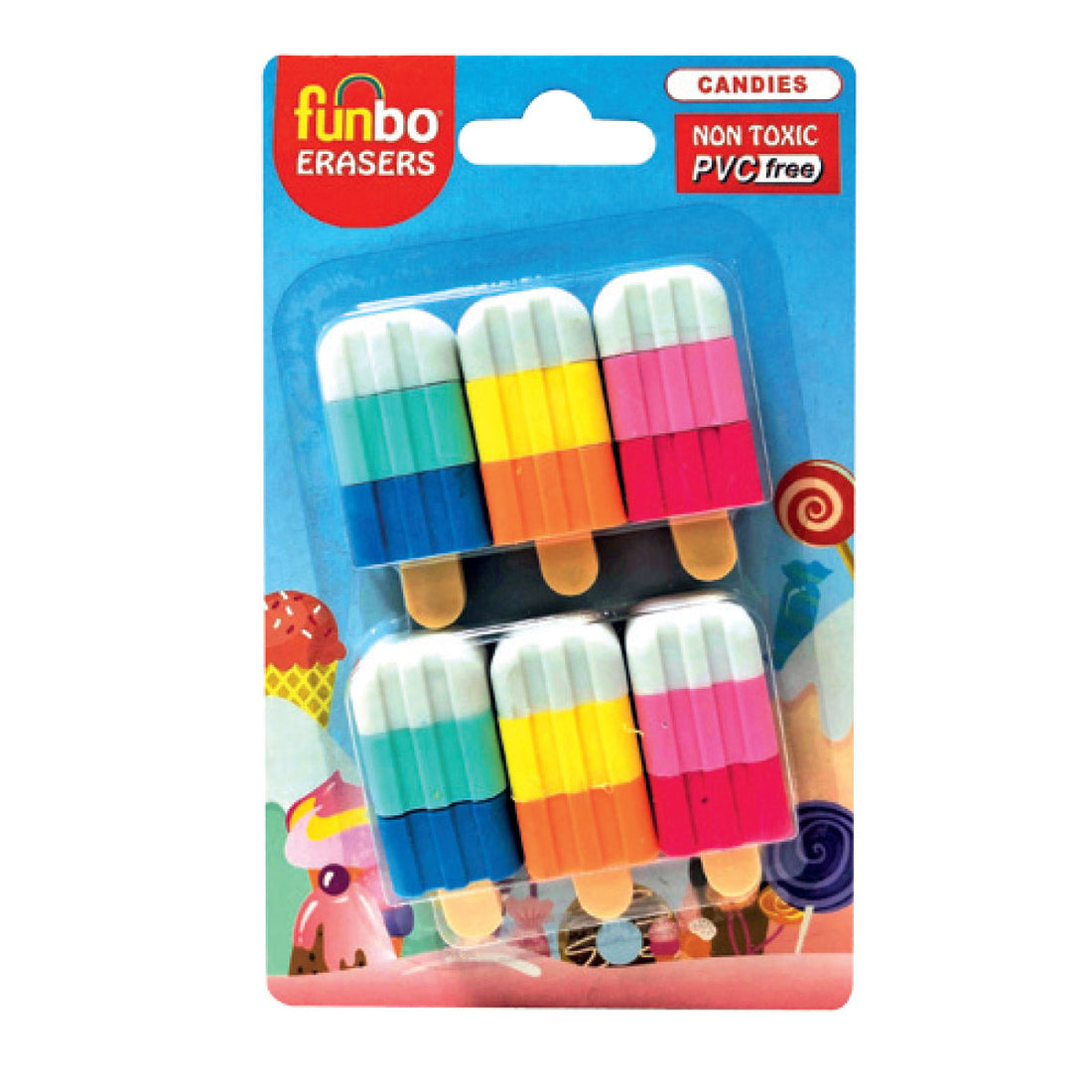 Funbo 3D Candy Shaped Eraser